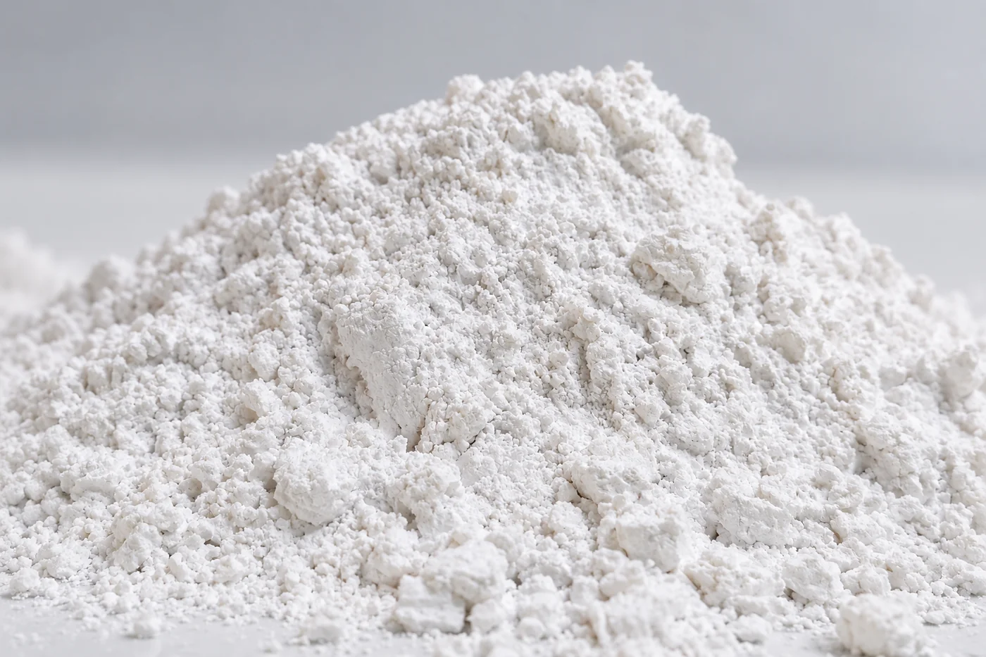 Macro detail of fine white casting-investment powder